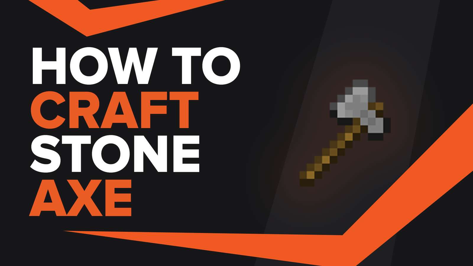 How To Make Stone Axe In Minecraft