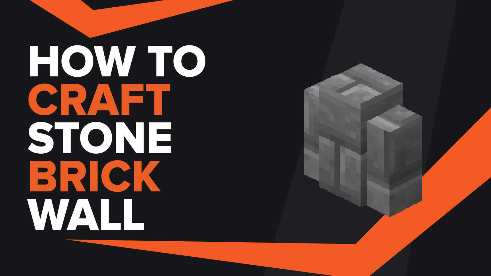 How To Make Stone Brick Wall In Minecraft