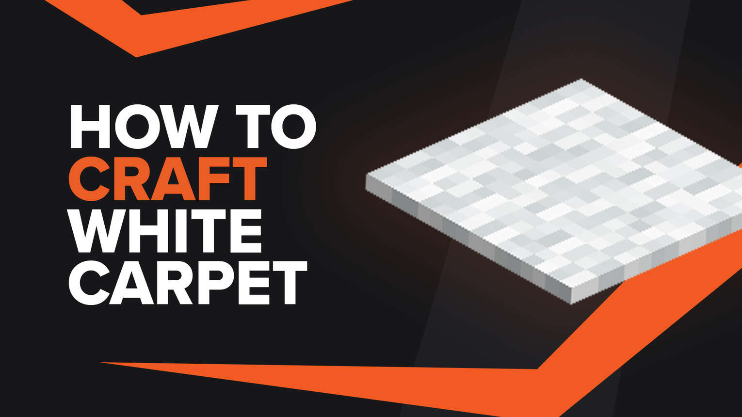 How To Make White Carpet In Minecraft