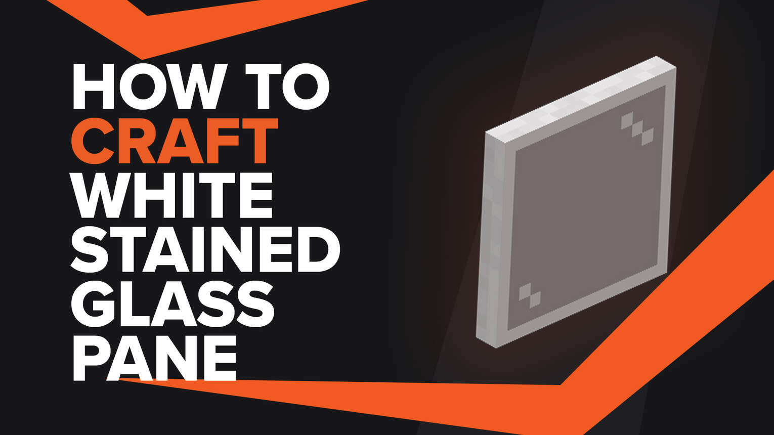 How To Make White Stained Glass Pane In Minecraft