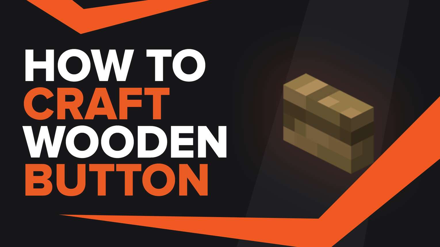 How To Make Wooden Button In Minecraft