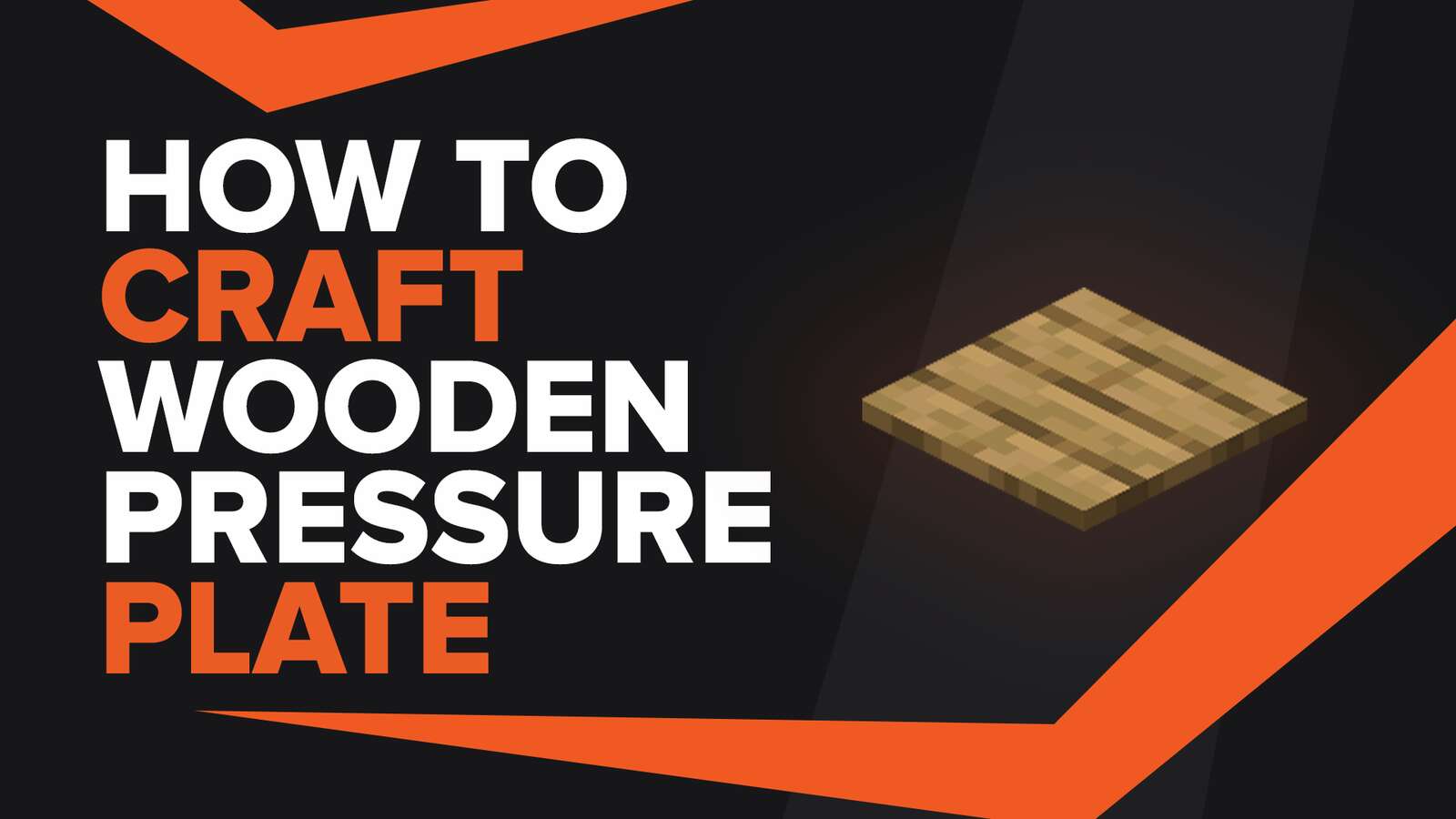 How To Make Wooden Pressure Plate In Minecraft
