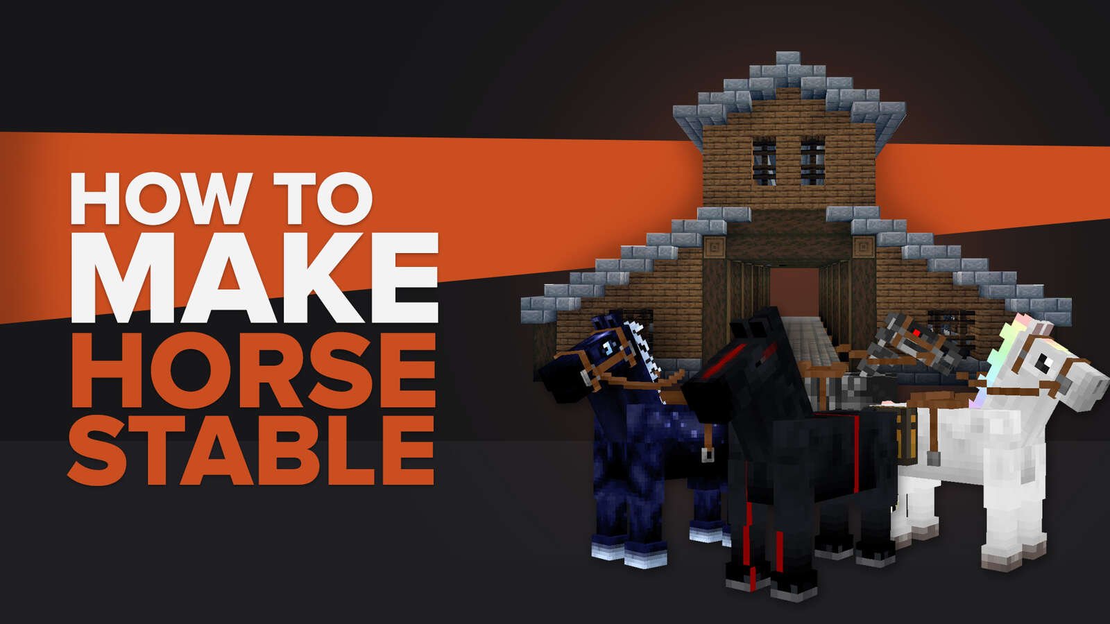 How to Make a Horse Stable Minecraft