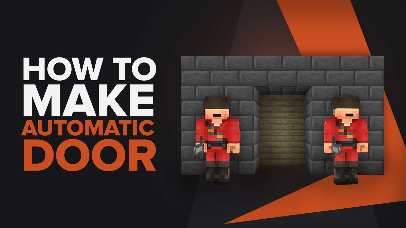 How To Make Automatic Door Minecraft
