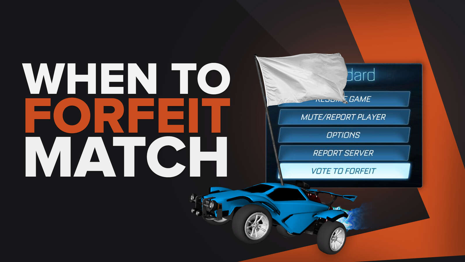When to forfeit a match in Rocket League
