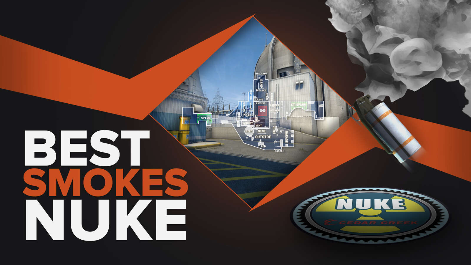 CS2 (CSGO) Best Smokes Nuke