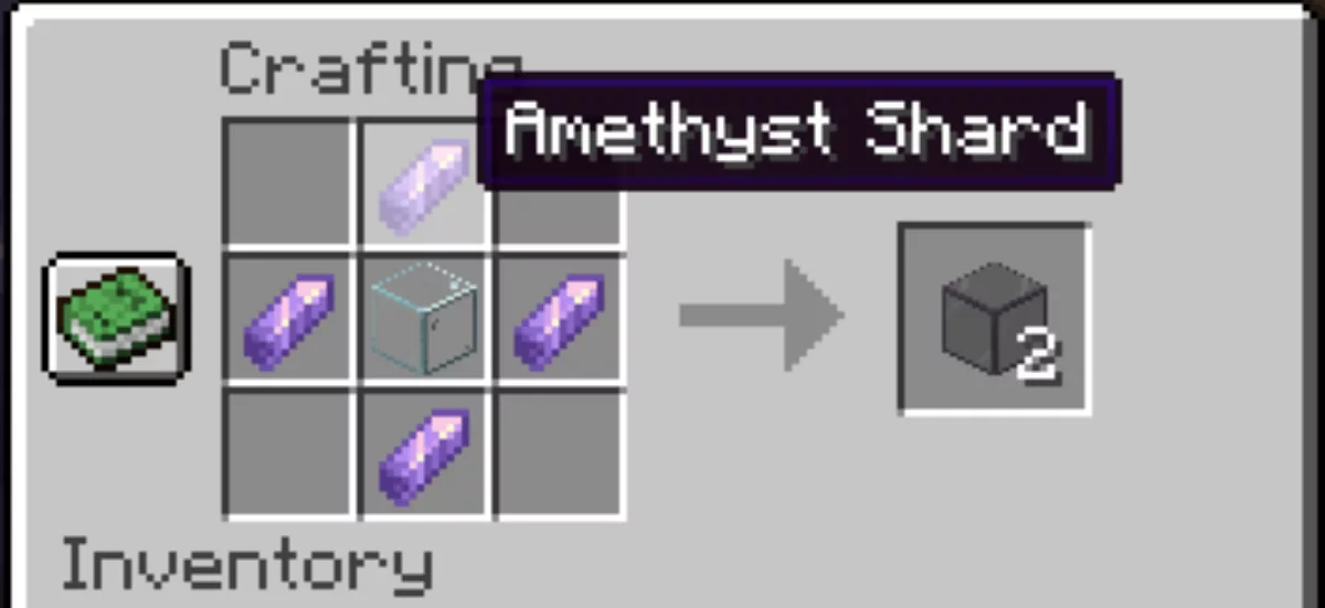 surround with amethyst shards