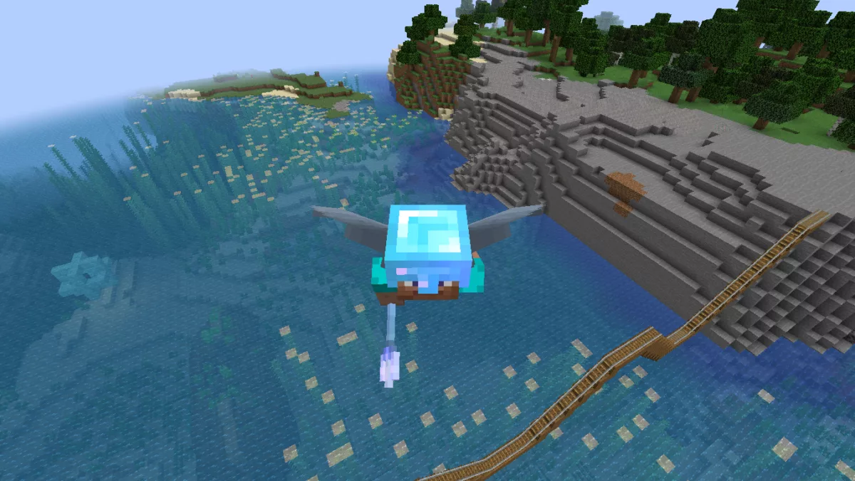 How To Fly With a Trident in Minecraft