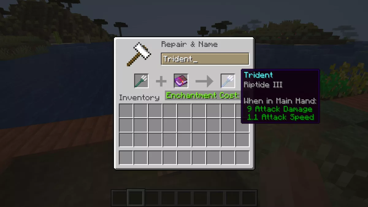 Step 2 Enchant Your Trident