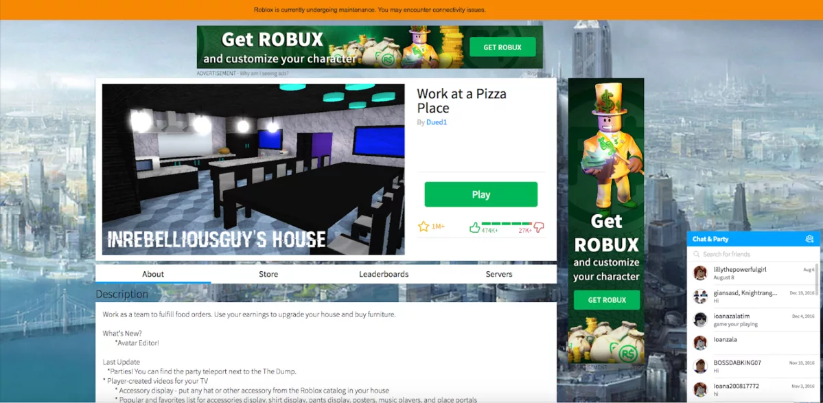 official roblox website