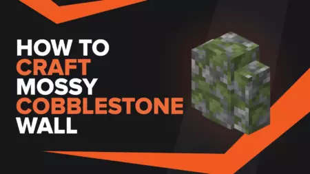 How To Make Mossy Cobblestone Wall In Minecraft