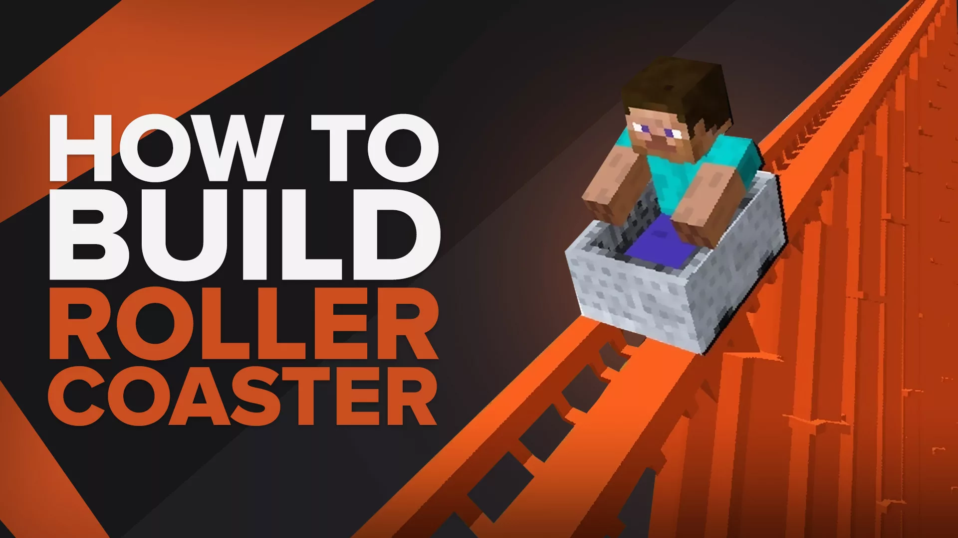 How to Build a Roller Coaster in Minecraft | Quick and Super Easy