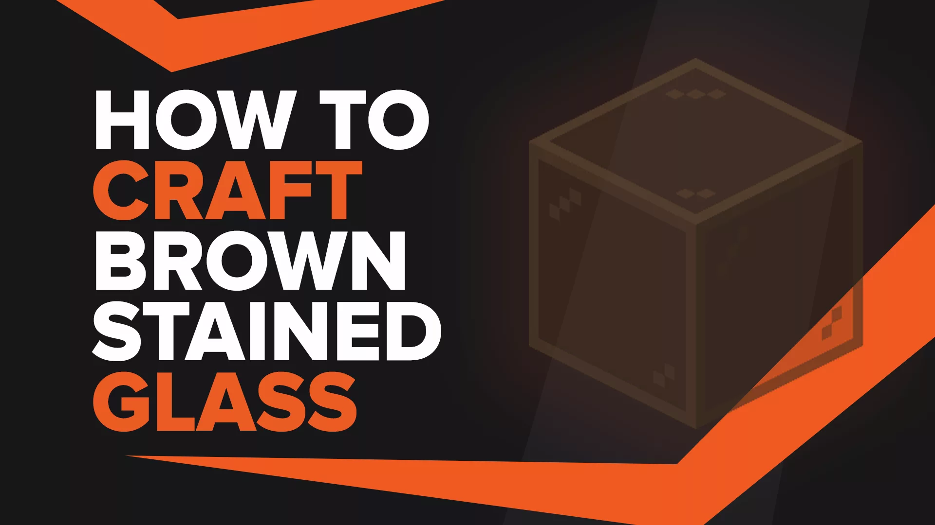 How To Make Brown Stained Glass Pane In Minecraft