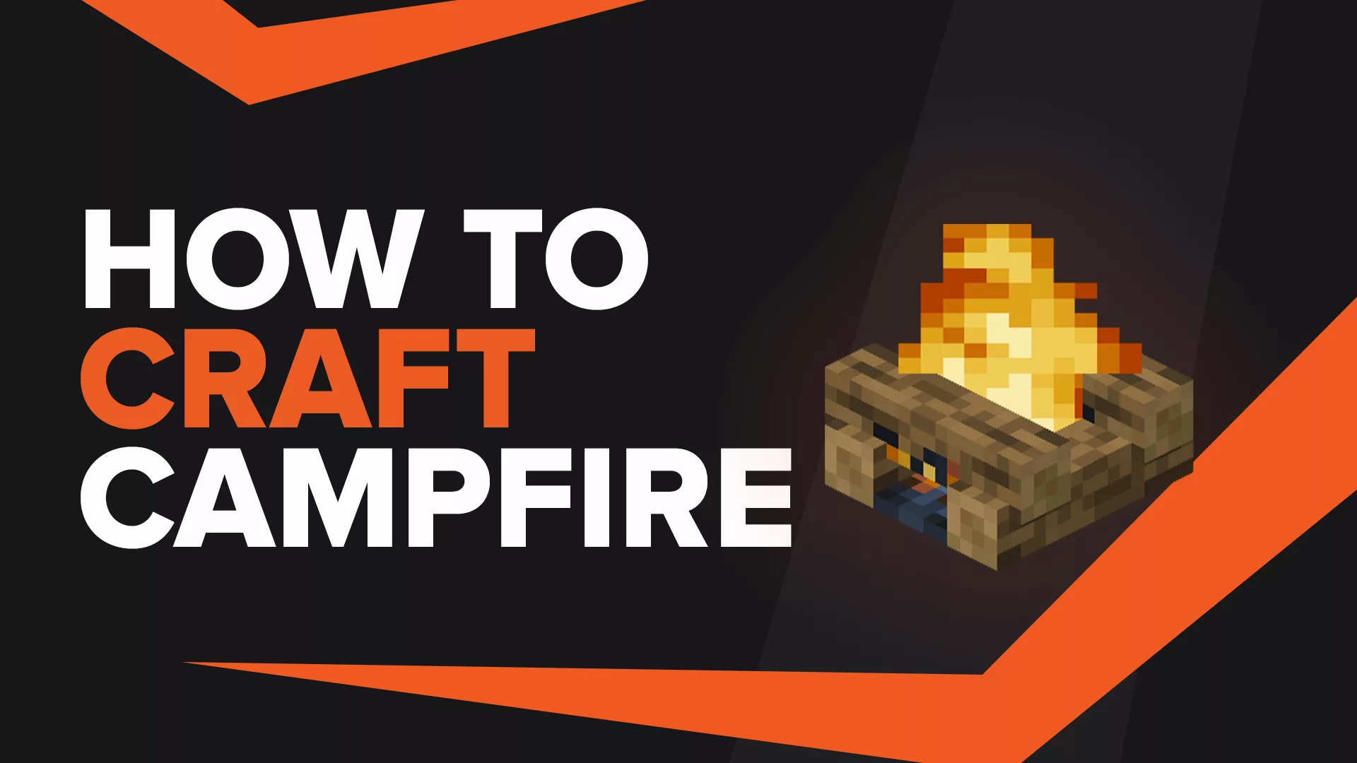 How To Make Campfire In Minecraft