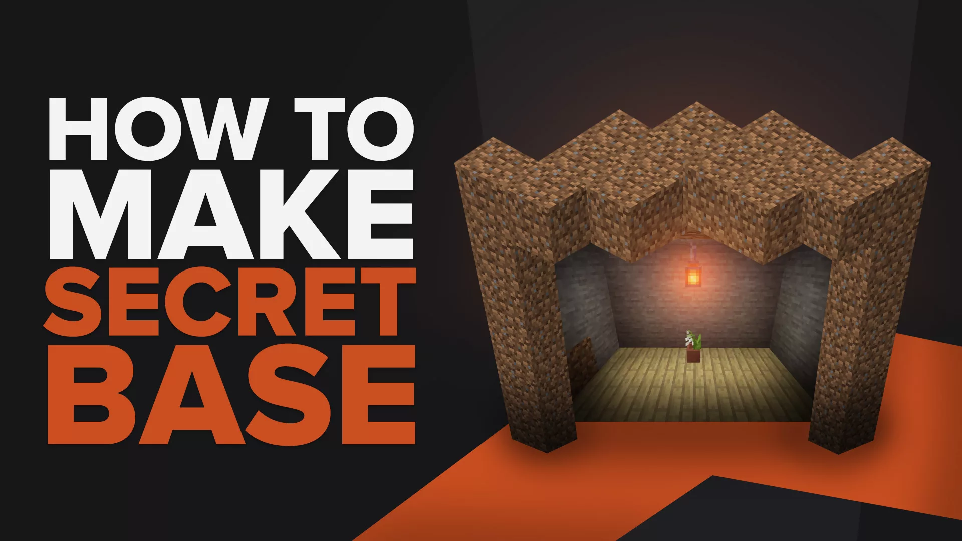 How To Make An Easy Secret Base In Minecraft