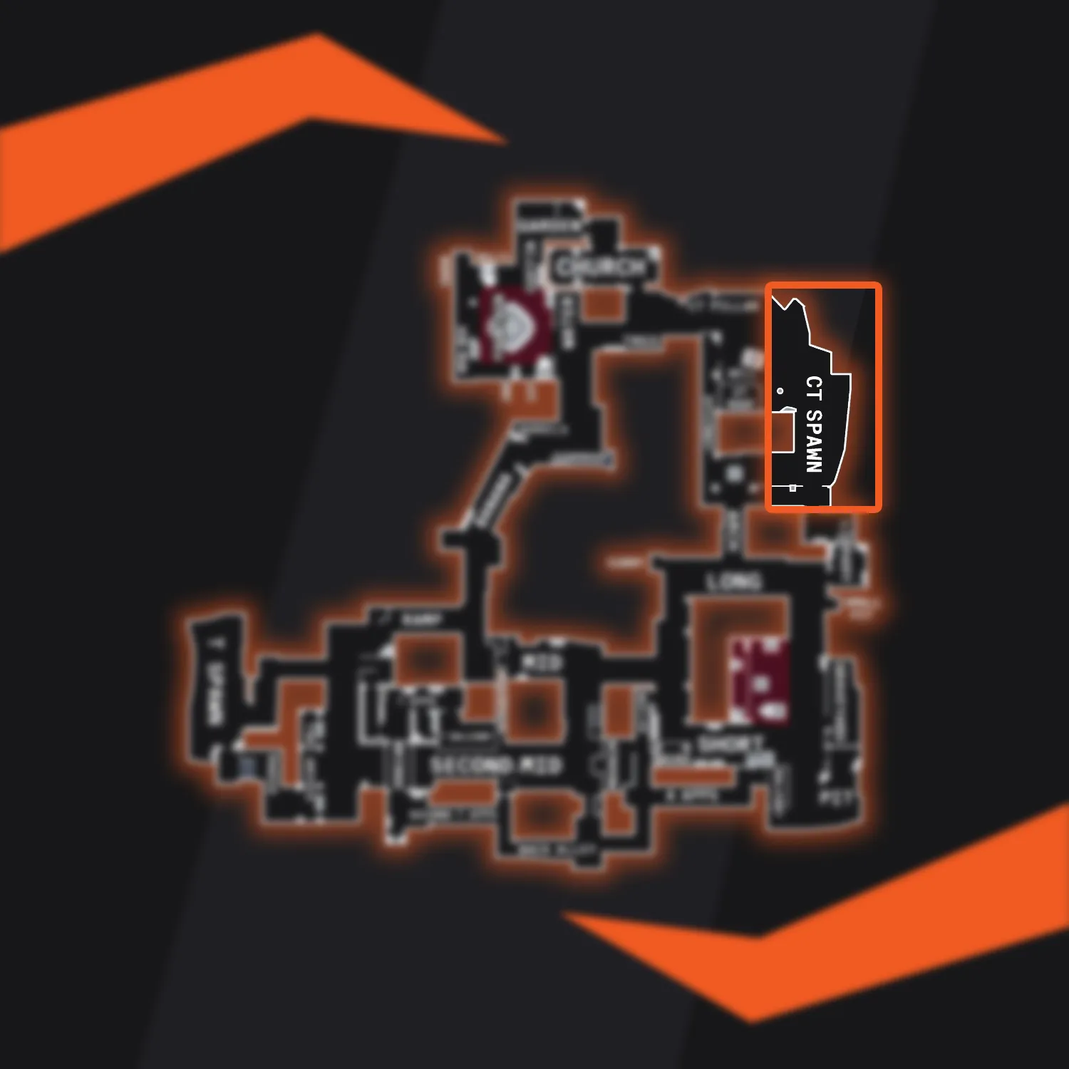 Inferno CSGO CT Spawn Map