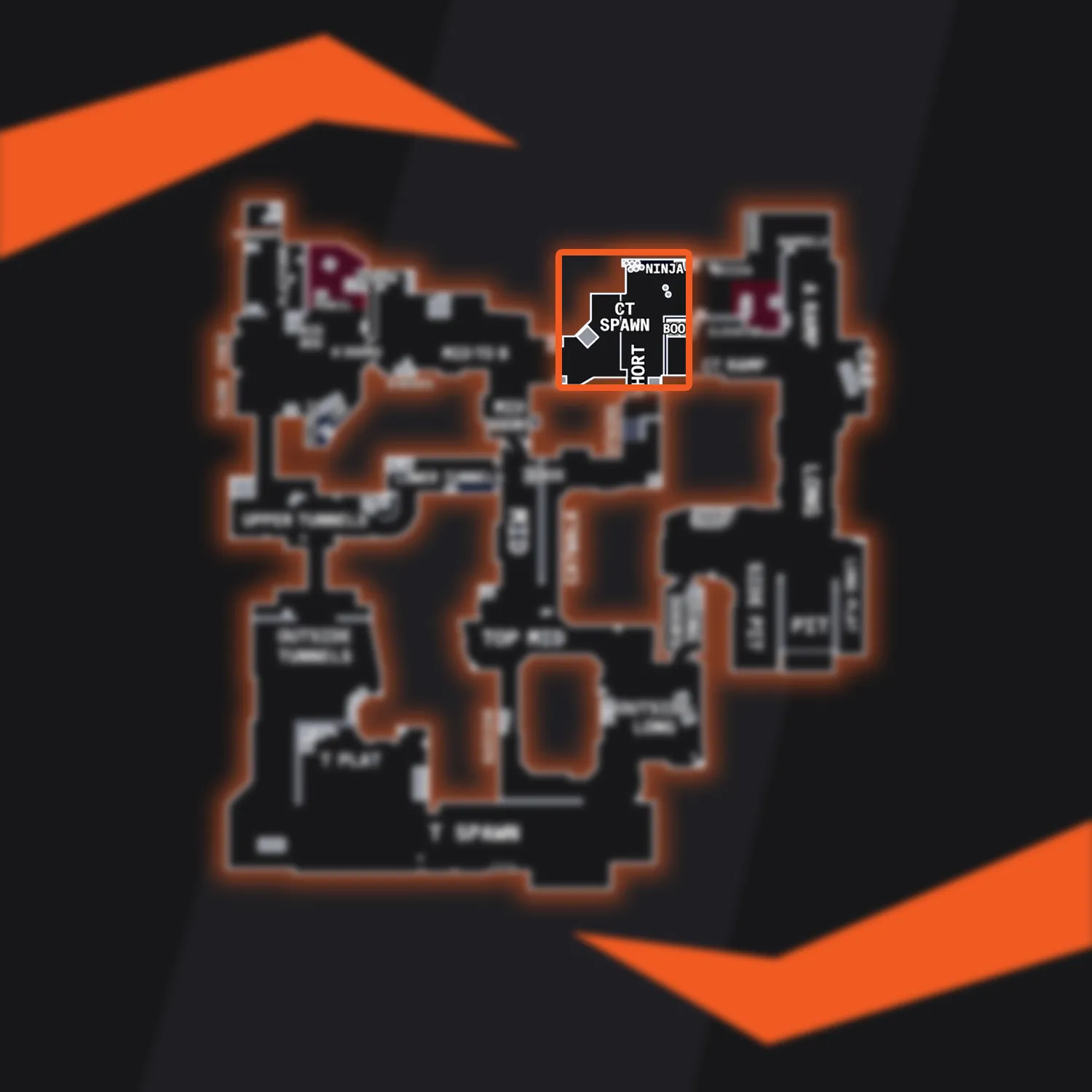 Dust 2 Map Overview CT Spawn