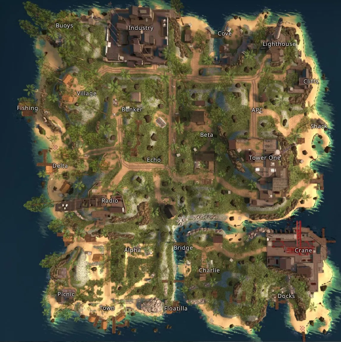 CS GO Danger Zone Jungle Map