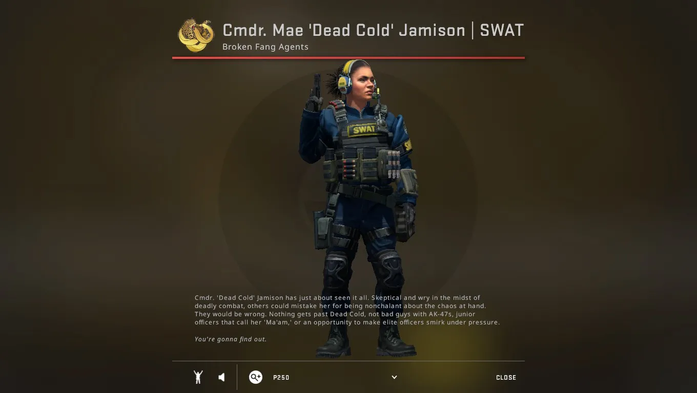 Best CSGO Agent Cache Cmdr. Mae 'Dead Cold' Jamison