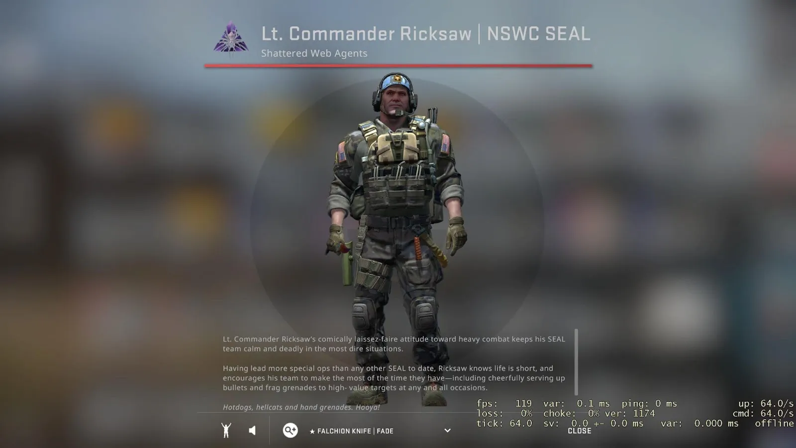 Lt. Commander Ricksaw NSWC SEAL Best CT Agent