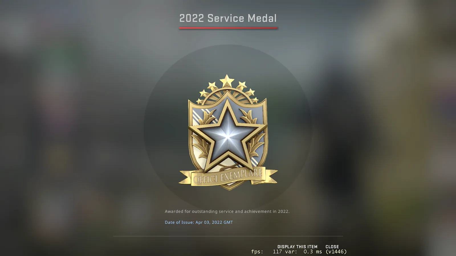 2022 Service Medal