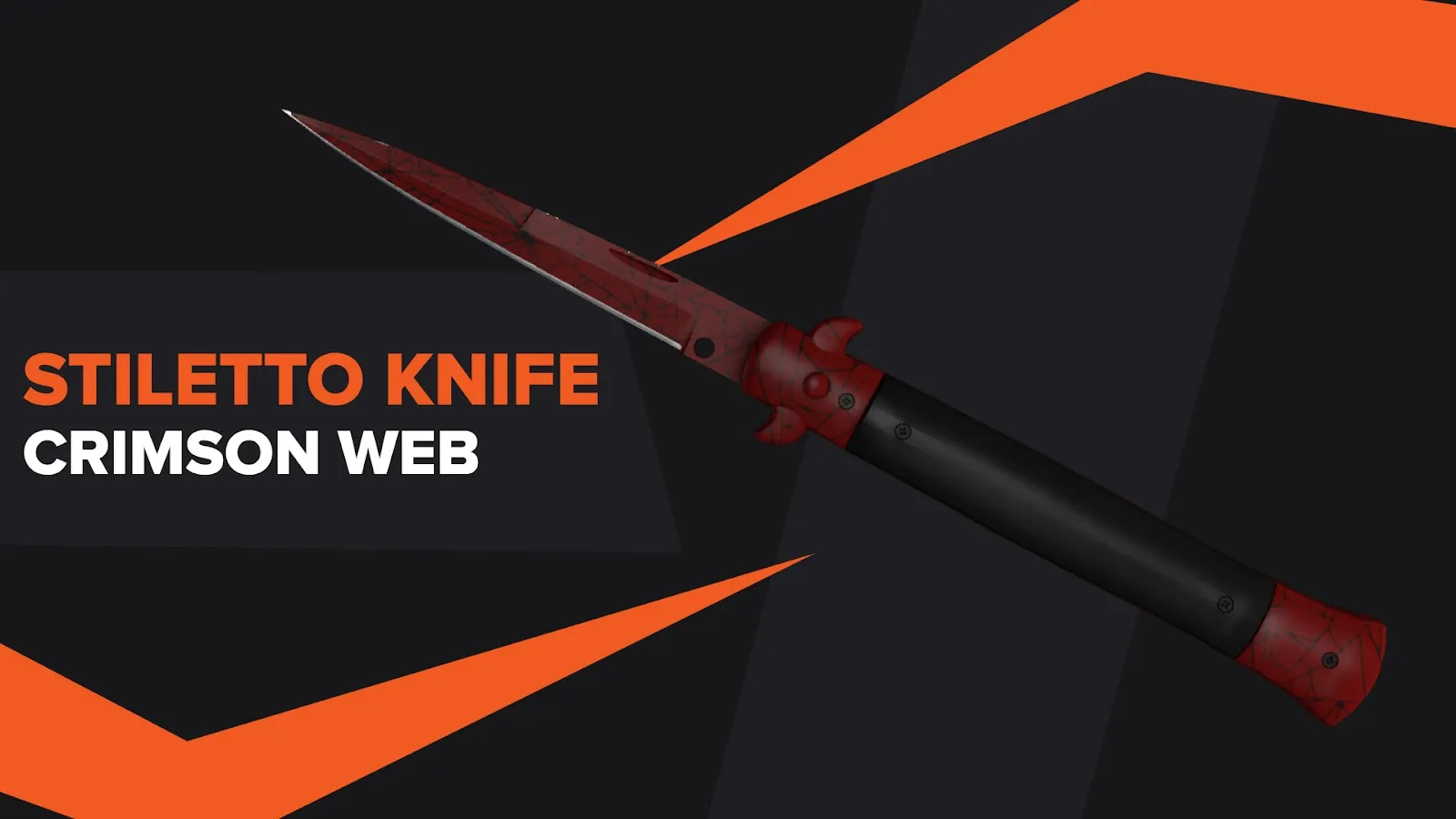 Stiletto Knife Crimson Web Knife Skin