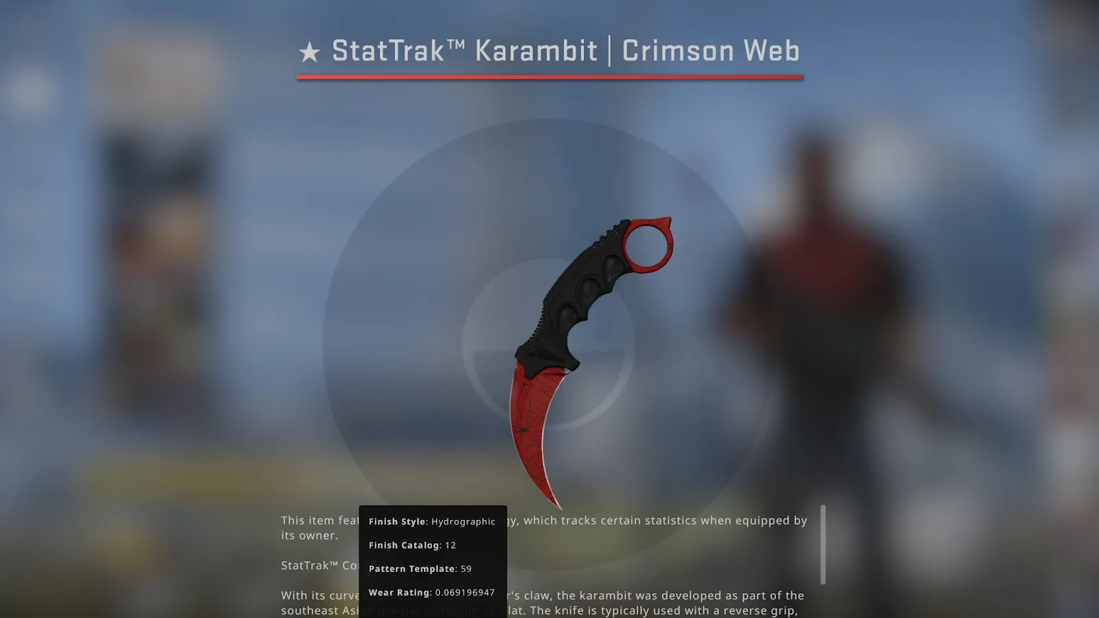 karambit crimson web