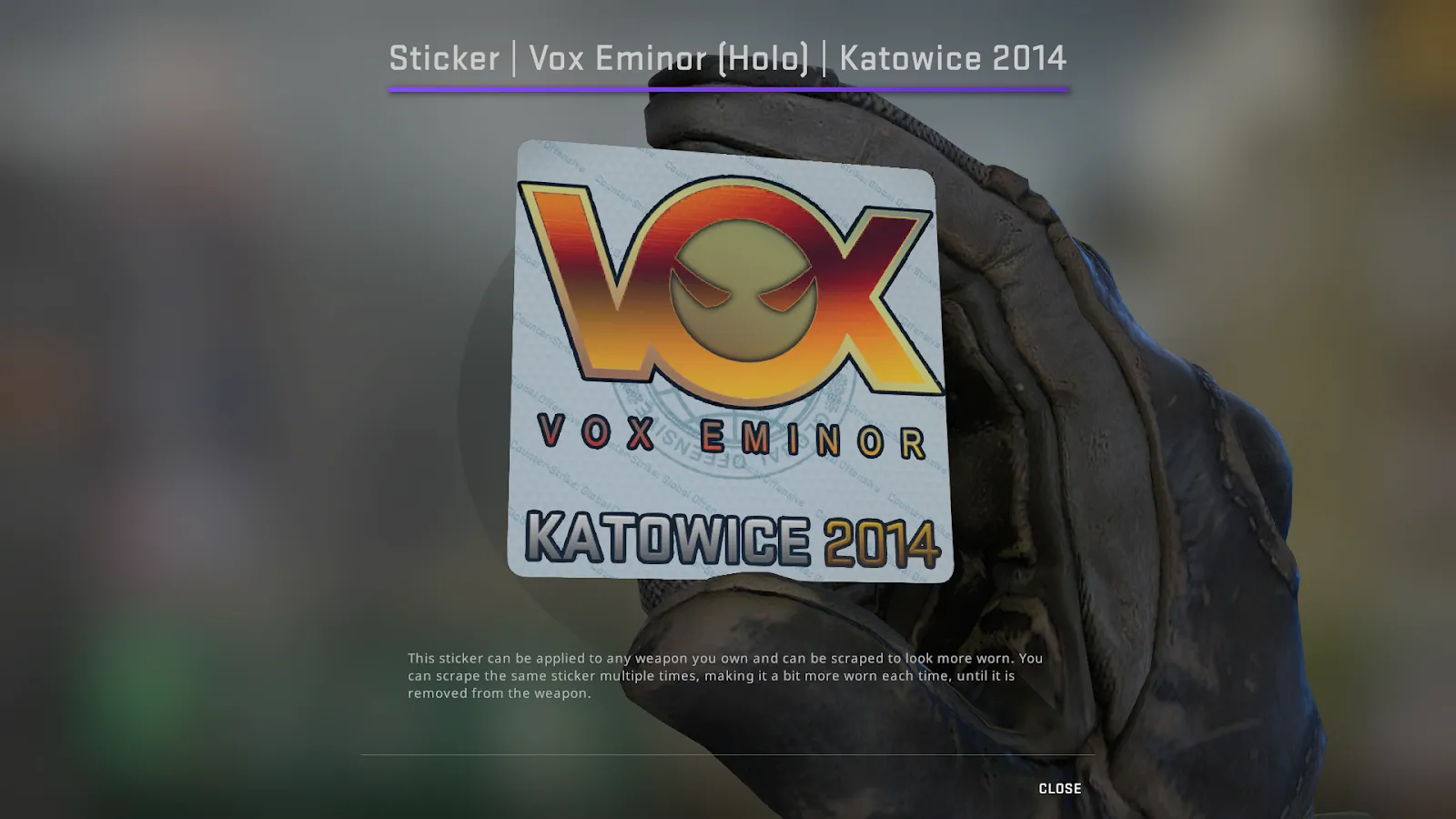 Vox Eminor Holo Katowice 2014 Sticker