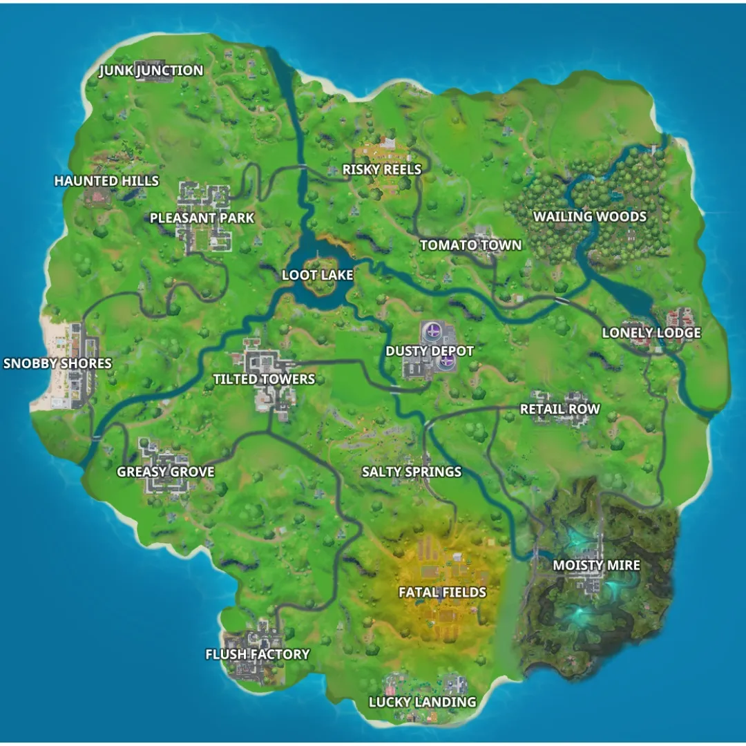 Fortnite Season 1 Map
