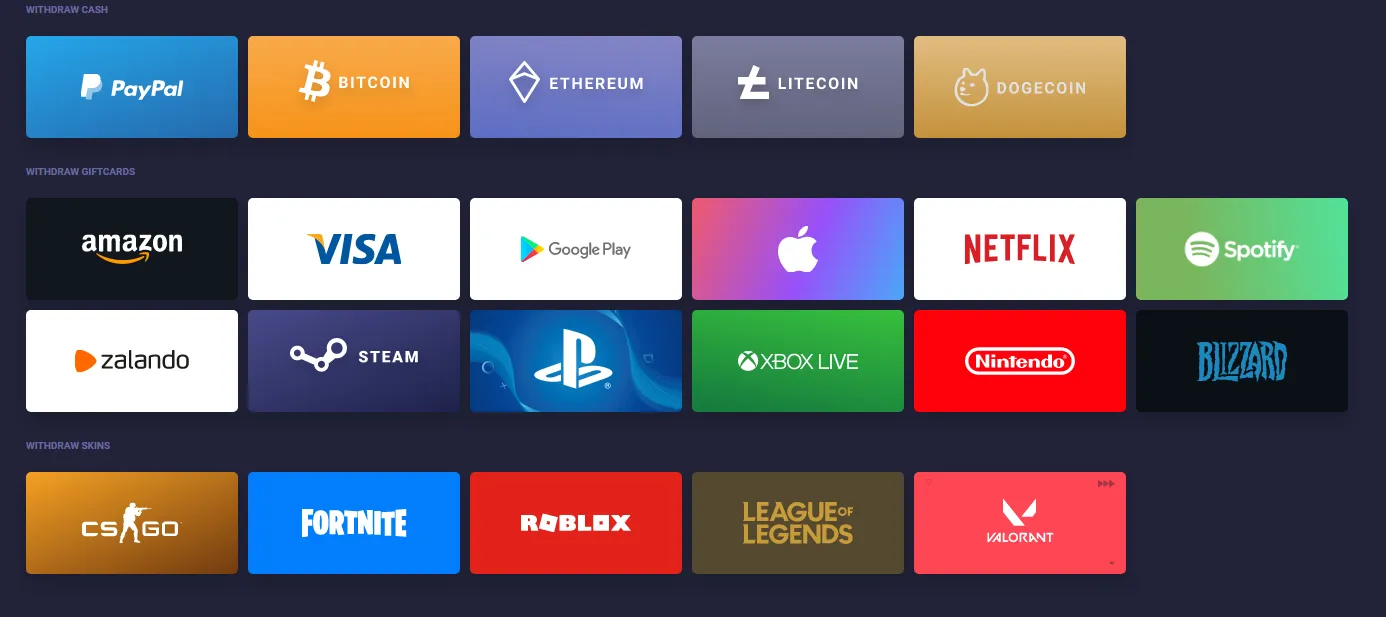 There are over 20 available services you can choose other than Fortnite.