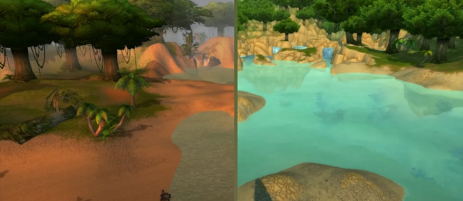 If your PC can't run the Shadowlands (on the right), then a TBC will have to do (on the left).