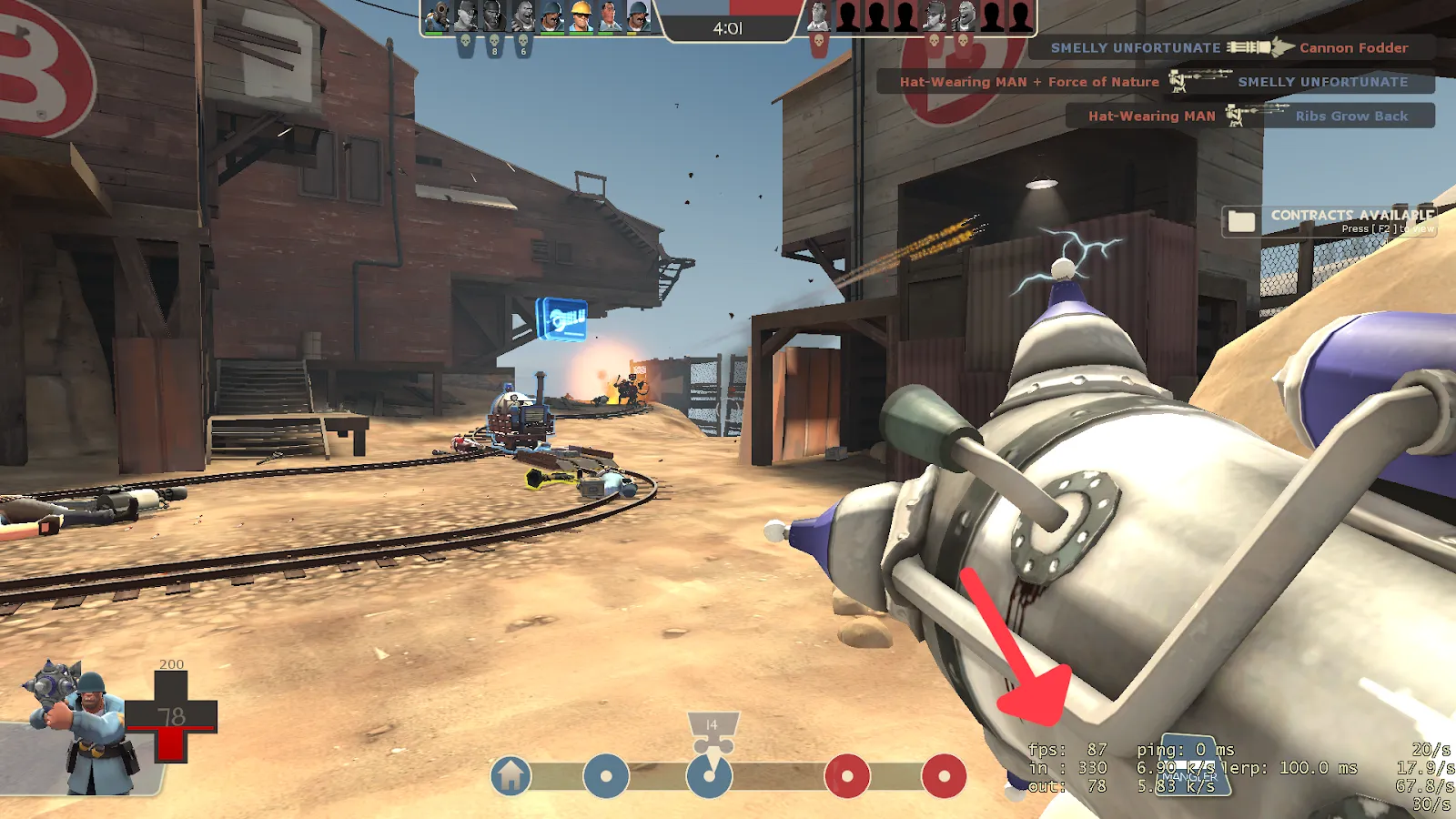 Command Console show FPS in Team Fortress 2 demonstration image