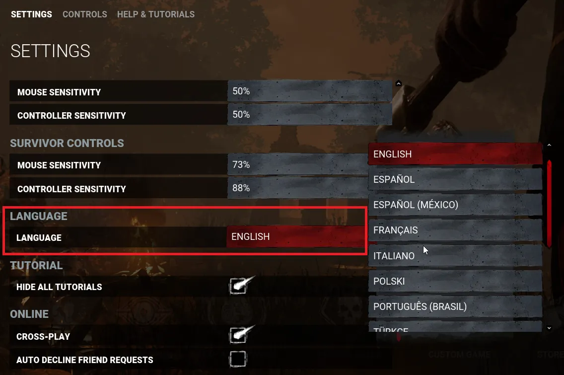 How To Change Language in Dead By Daylight