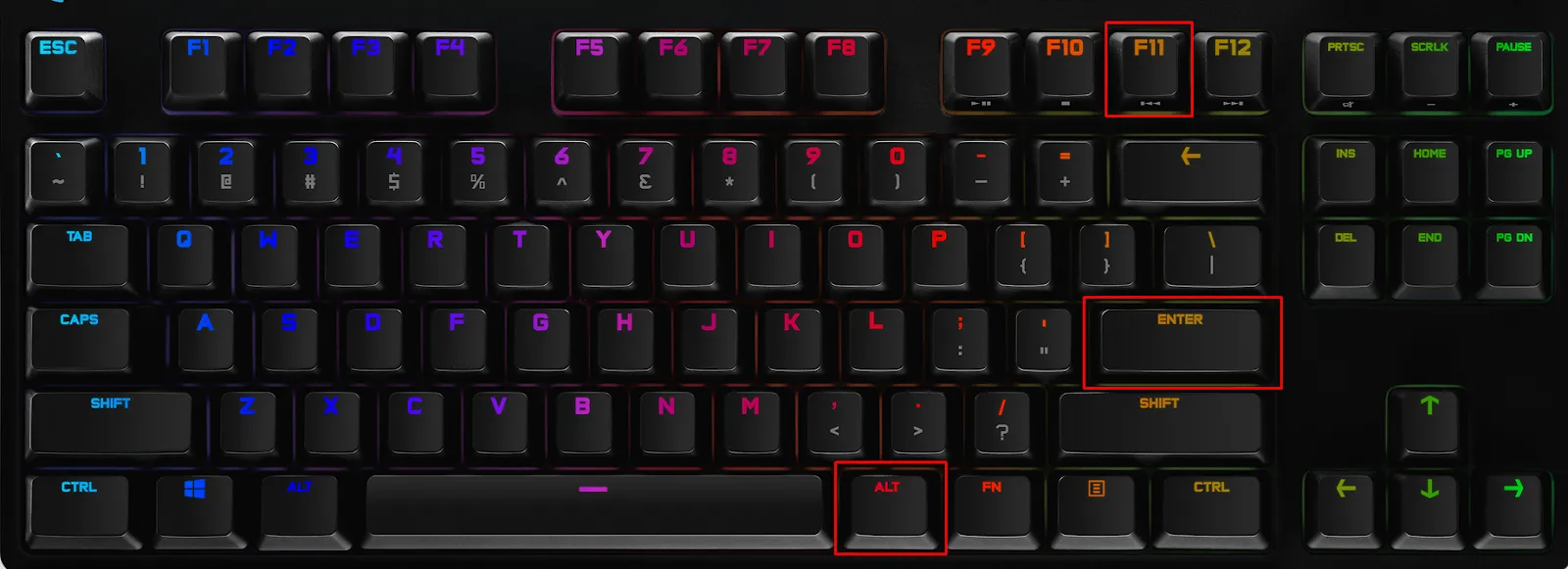 fullscreen keyboard shortcut albion online