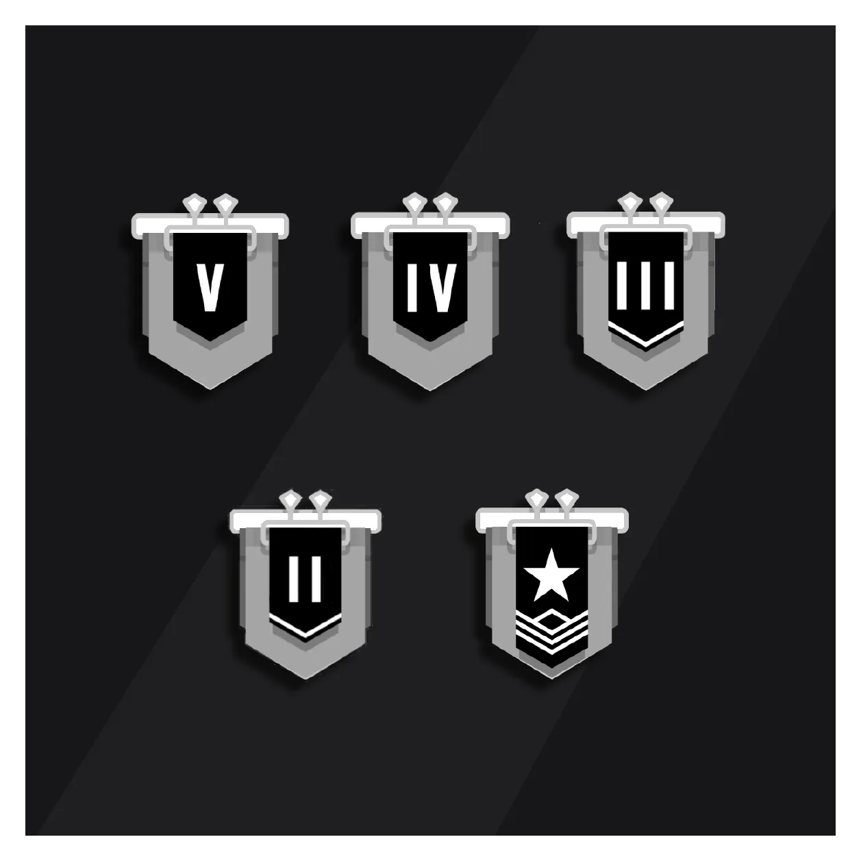All Silver Ranks RB6