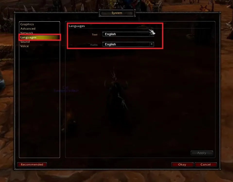 How To Change Language in World of Warcraft