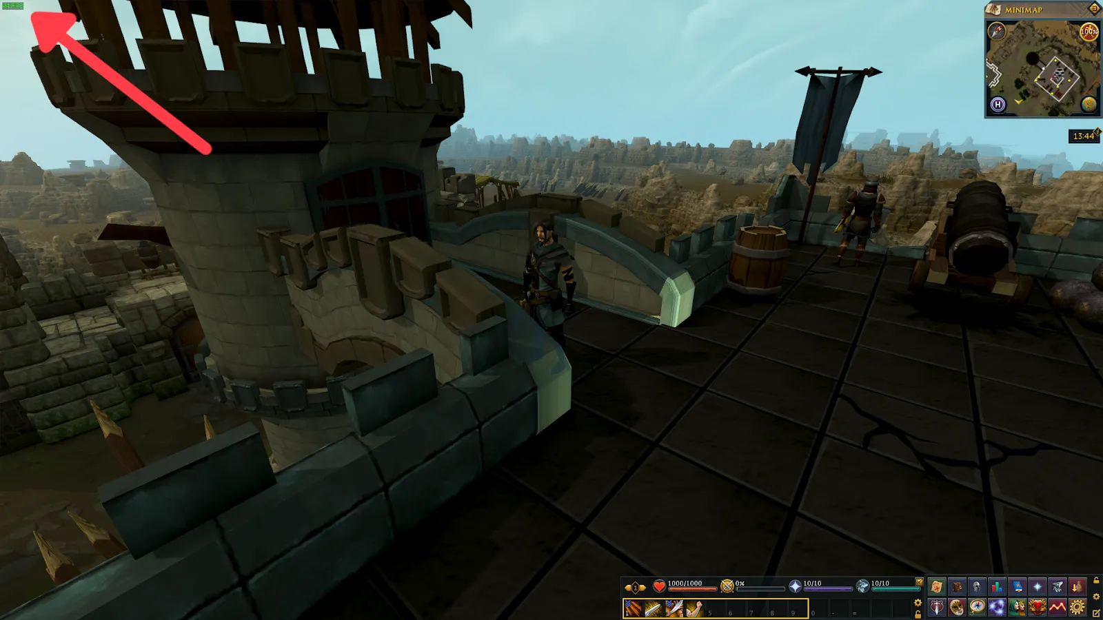 Steam show FPS in Runescape demonstration image