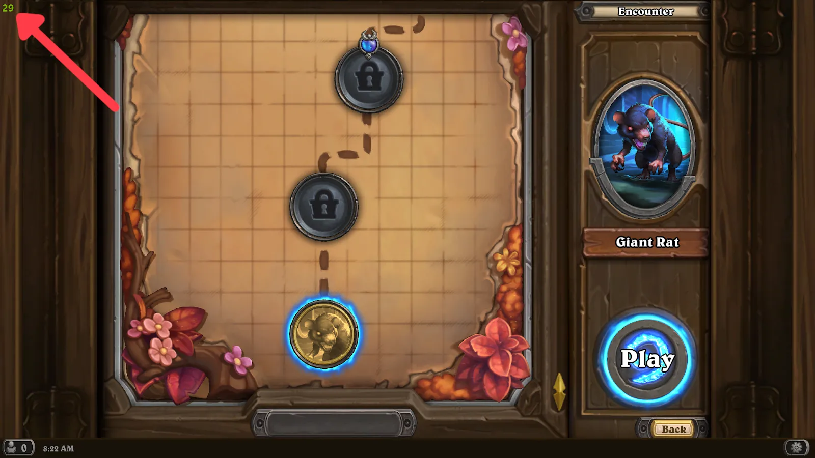 GeForce Experience show FPS in Hearthstone demonstration image