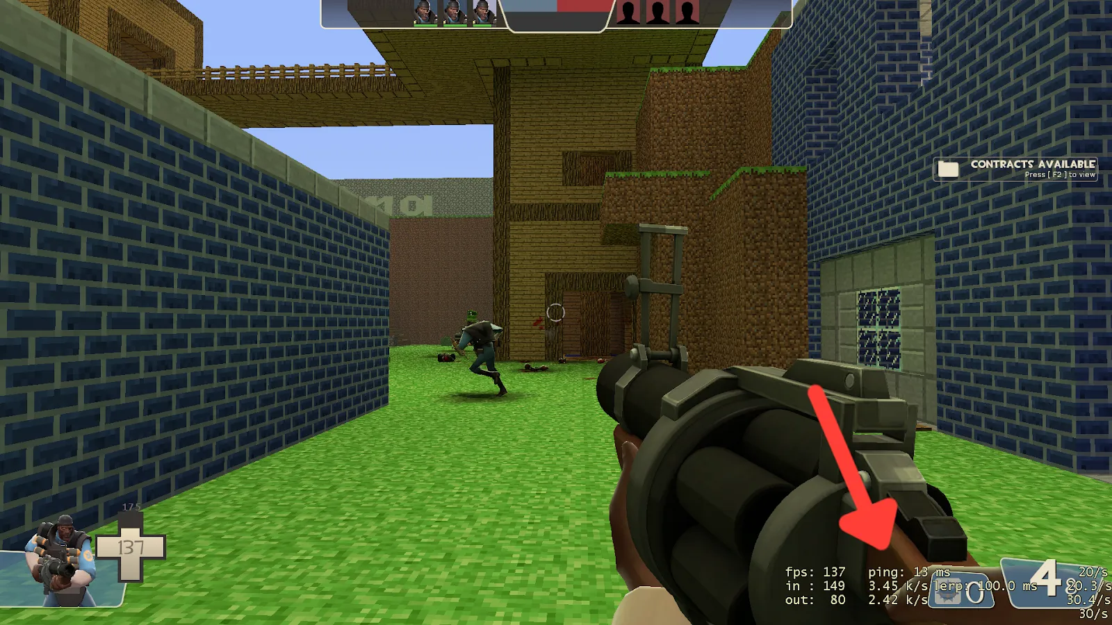 Show Ping in Team Fortress 2 demonstration image