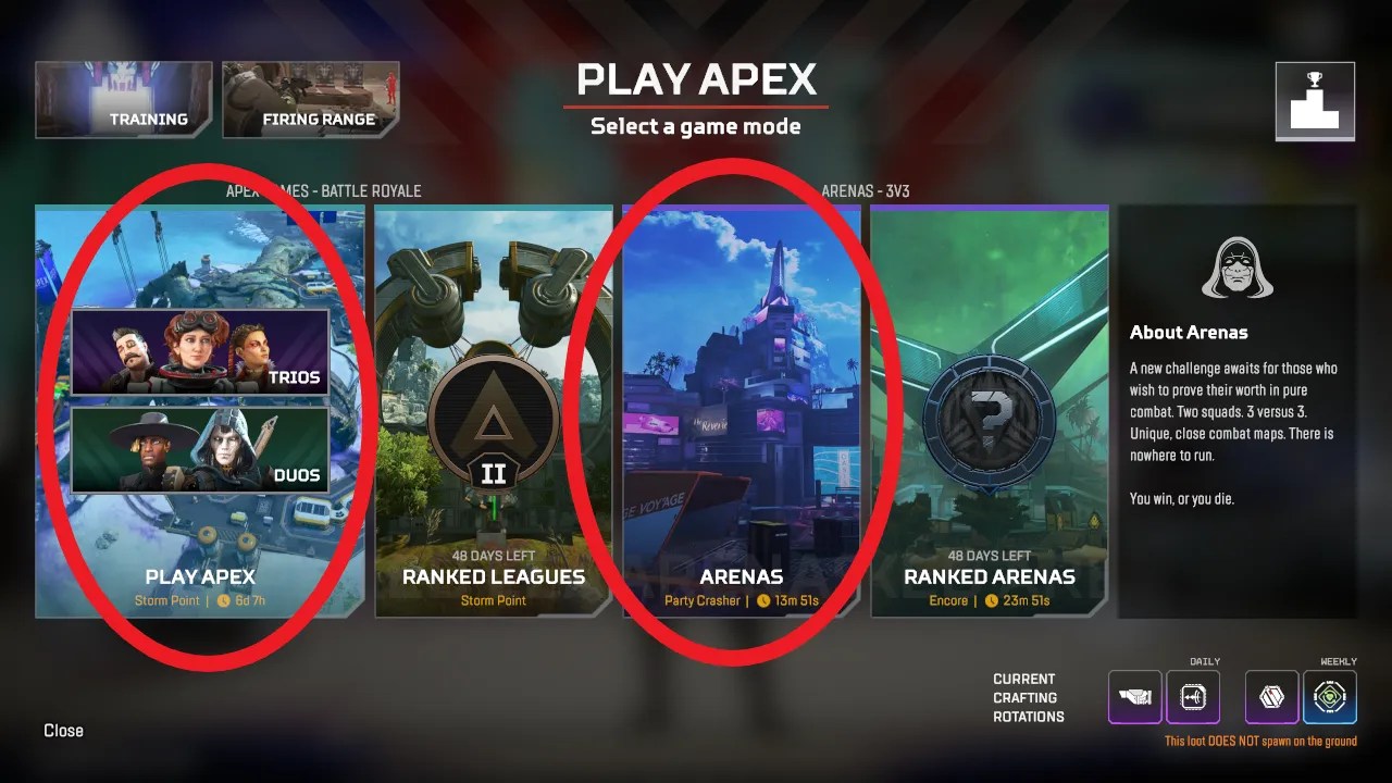 Apex Legends Casual matchmaking