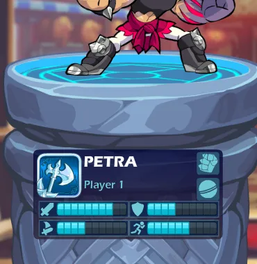Petra Stats and best stance Brawlhalla