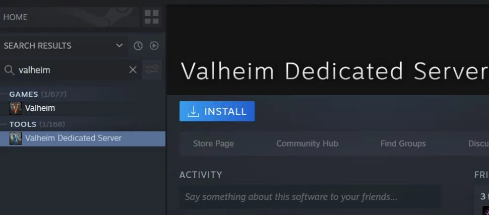 Valheim dedicated server
