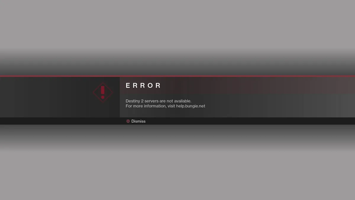 Destiny 2 server errors