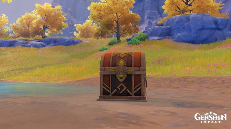 One of many chests scattered across the map.