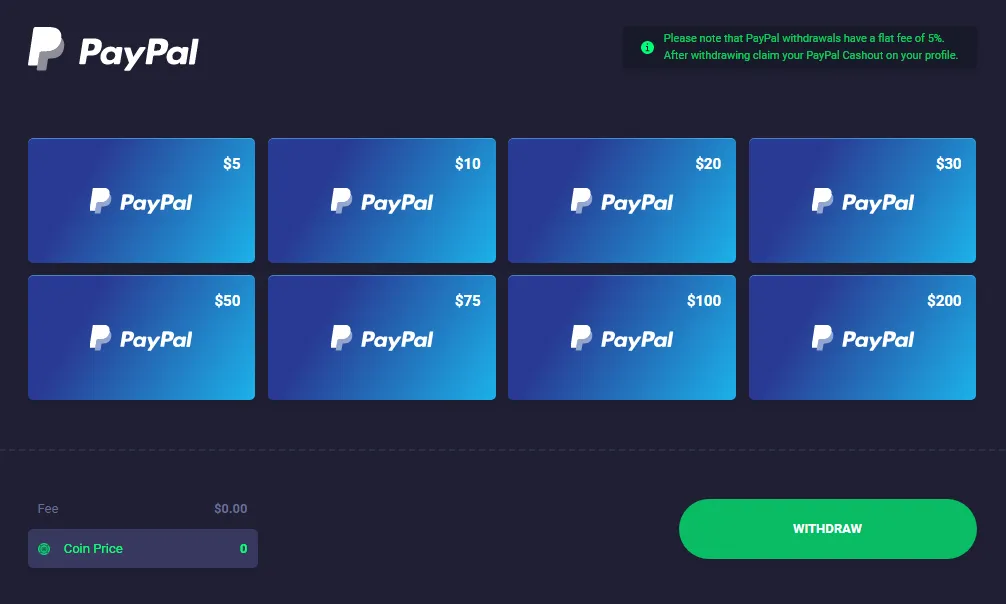 Pay attention to PayPal fees.