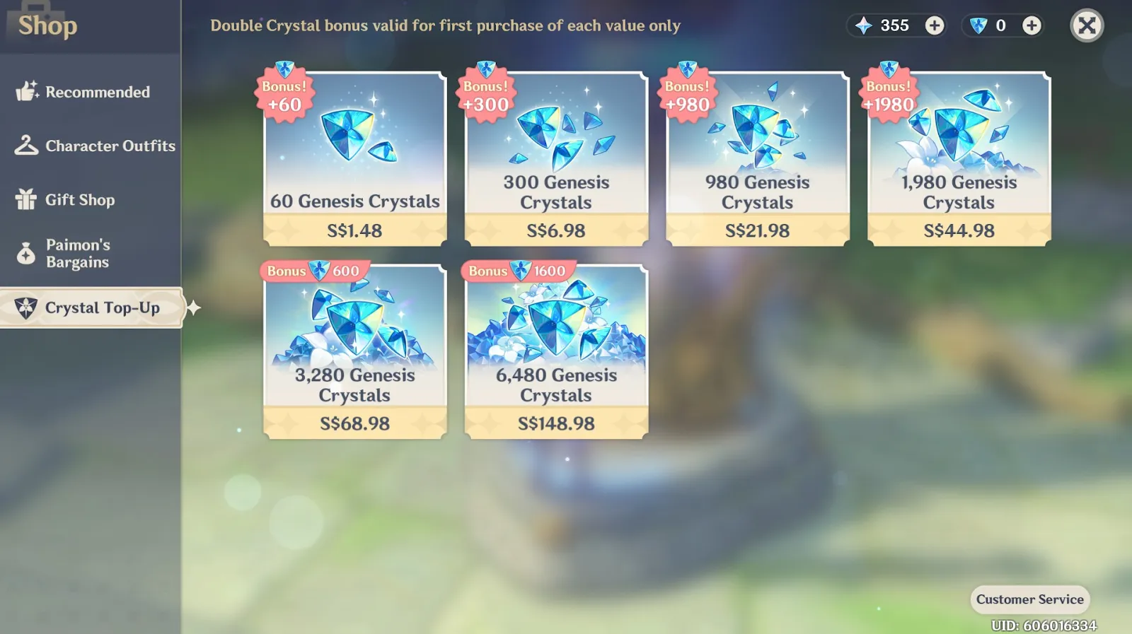 The more you invest in Genesis Crystal, the more you'll get as a bonus.