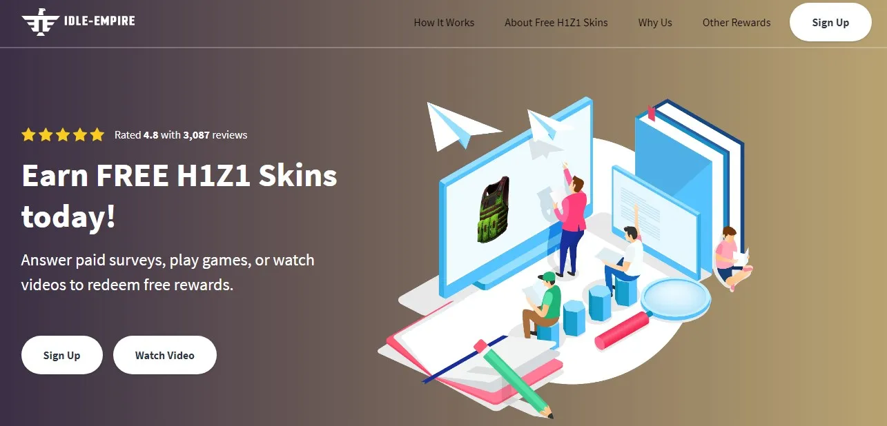 Another way to earn H1Z1 skins for free.