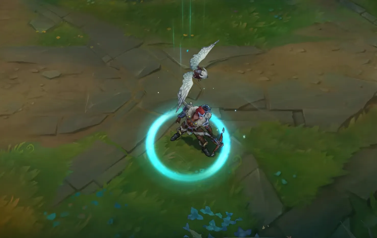 Quinn recall animation featuring the Woad Scout skin