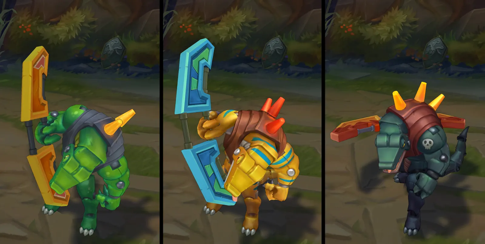 Different colors for Renektoy skin.