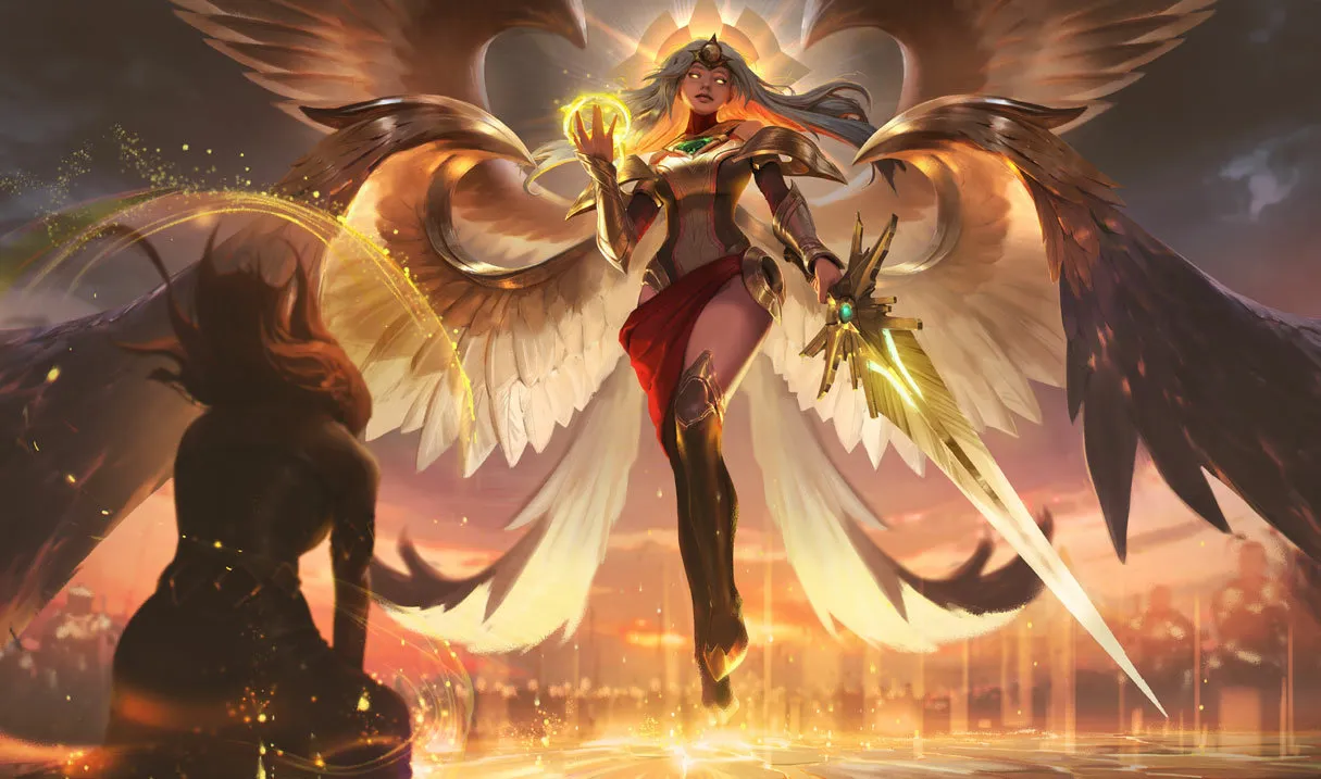 Kayle being worshipped as a transcended deity